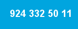924 332 50 11